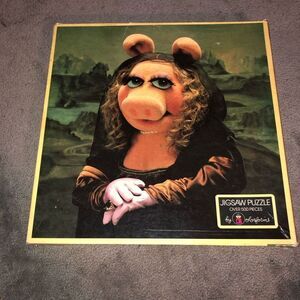 KERMITAGE COLLECTION MISS PIGGY MONA PIGGA 500+ PC PUZZLE COLORFORMS VINTAGE